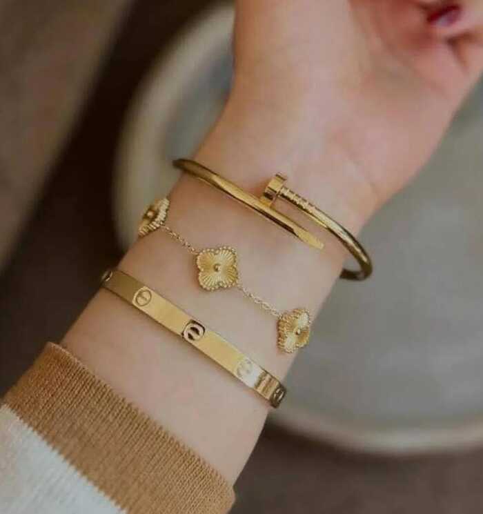 Anti Tarnish 3 Pc,s Bracelets Combo